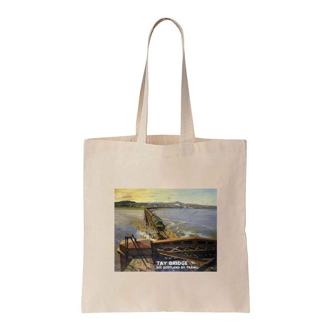 Tay Bridge See Scotland by Train - Canvas Tote Bag