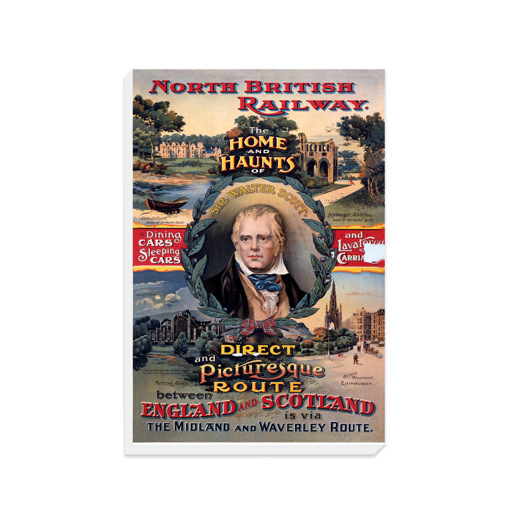 England and Scotland, the Home and Haunts of Sir Walter Scott - Canvas