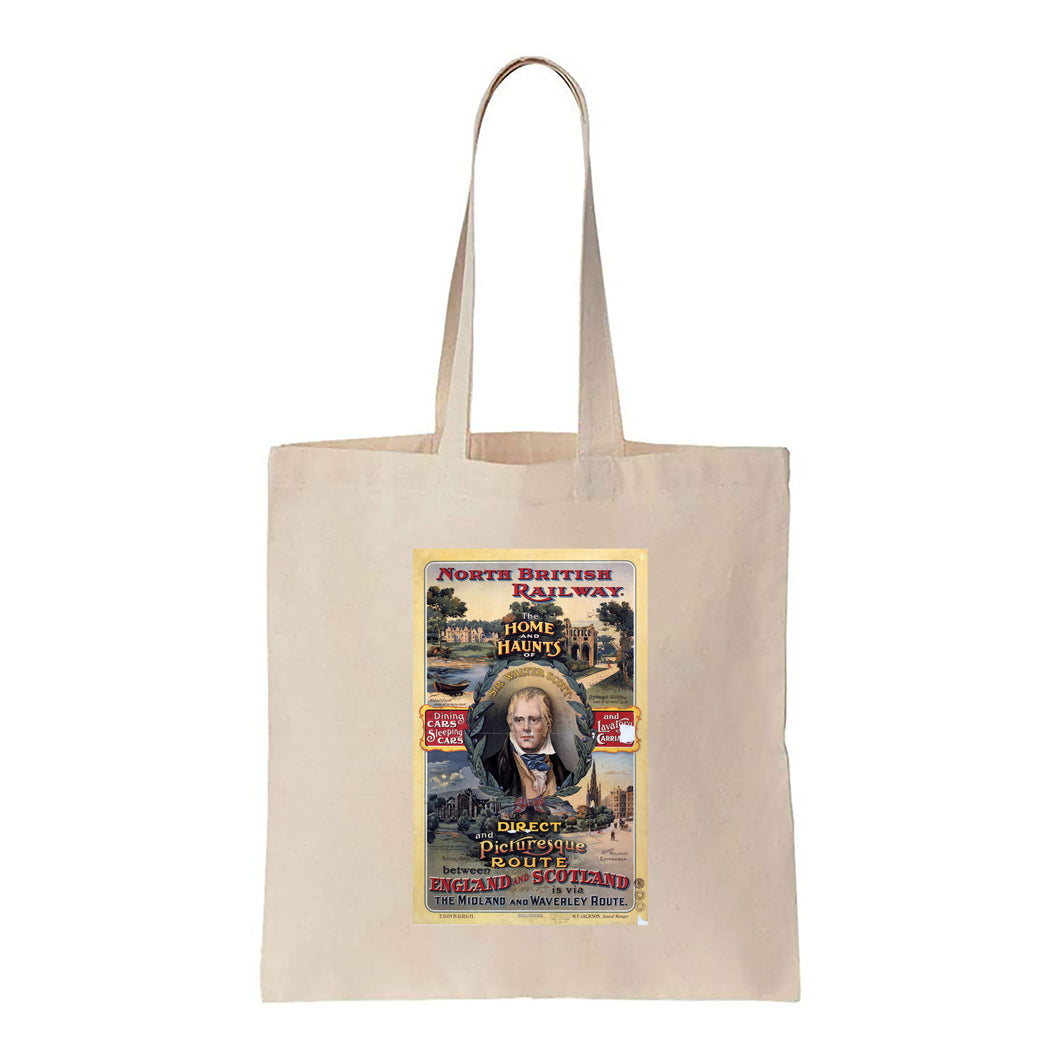 England and Scotland, the Home and Haunts of Sir Walter Scott - Canvas Tote Bag