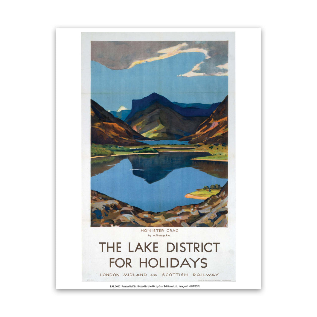 The Lake District, Honister Crag LMS Art Print