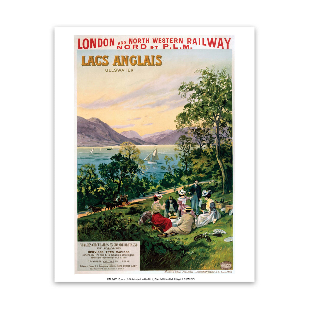 Lacs Anglais, Ullswater Art Print