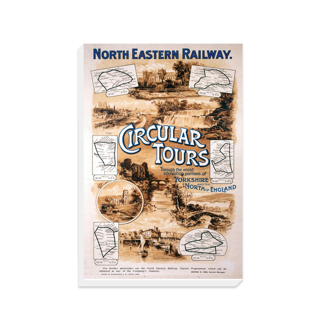 North Eastern Railway Circular Tours - Canvas