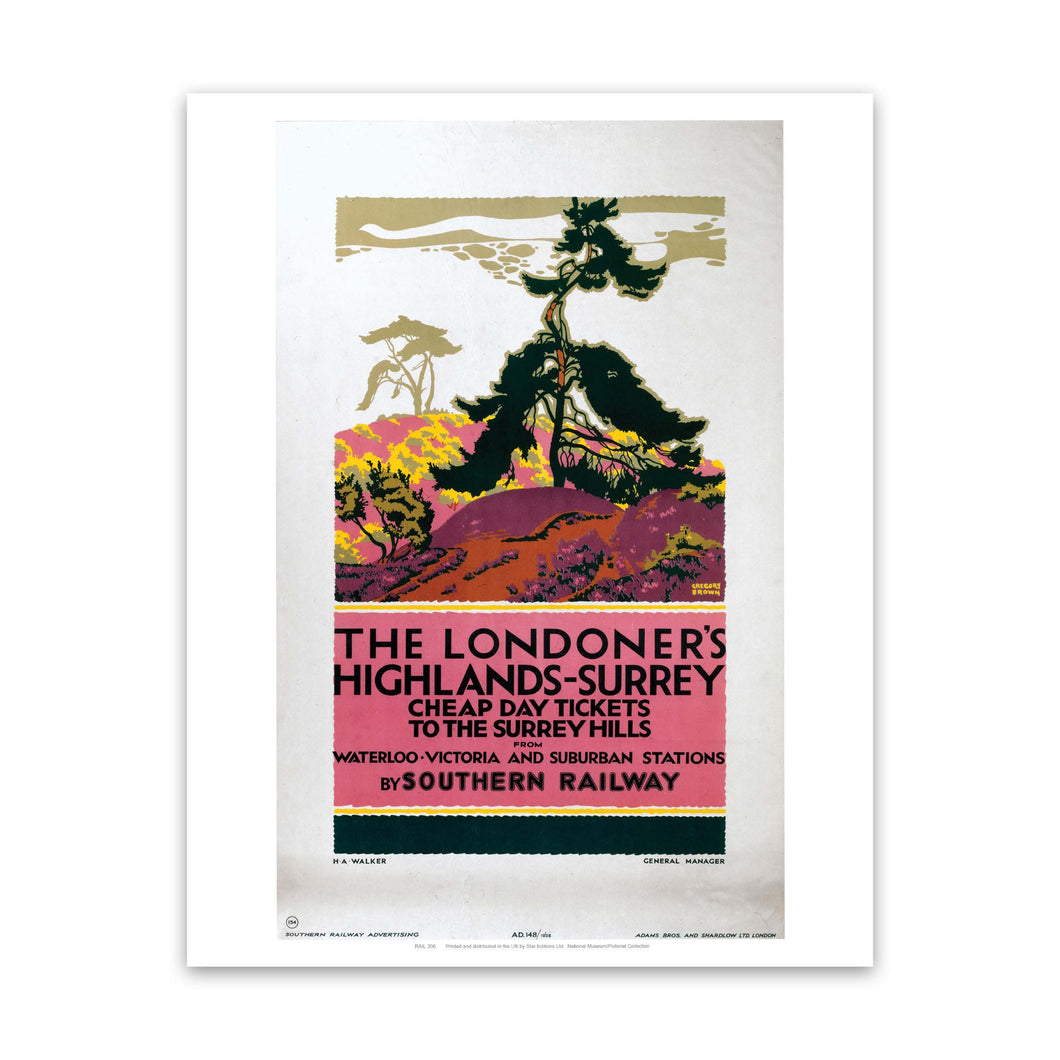 The Londoner's Highlands - Surrey Art Print