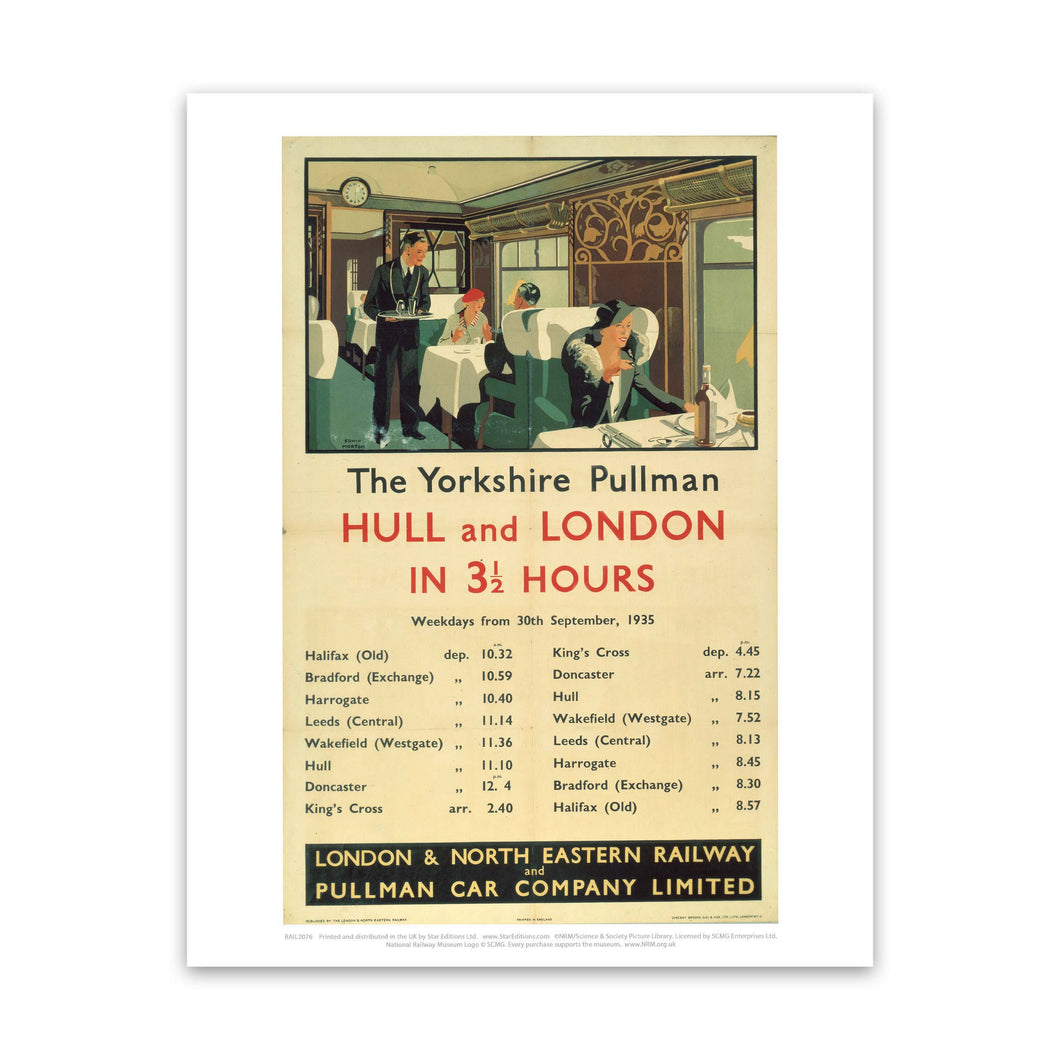 The Yorkshire Pullman - Hull and London Art Print