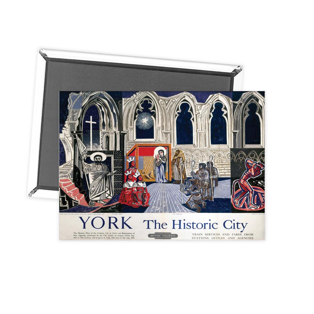 York the Historic City Fridge Magnet