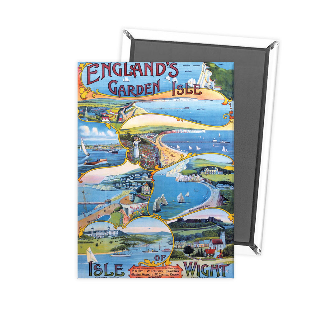 Isle of Wight - England's Garden Isle Fridge Magnet