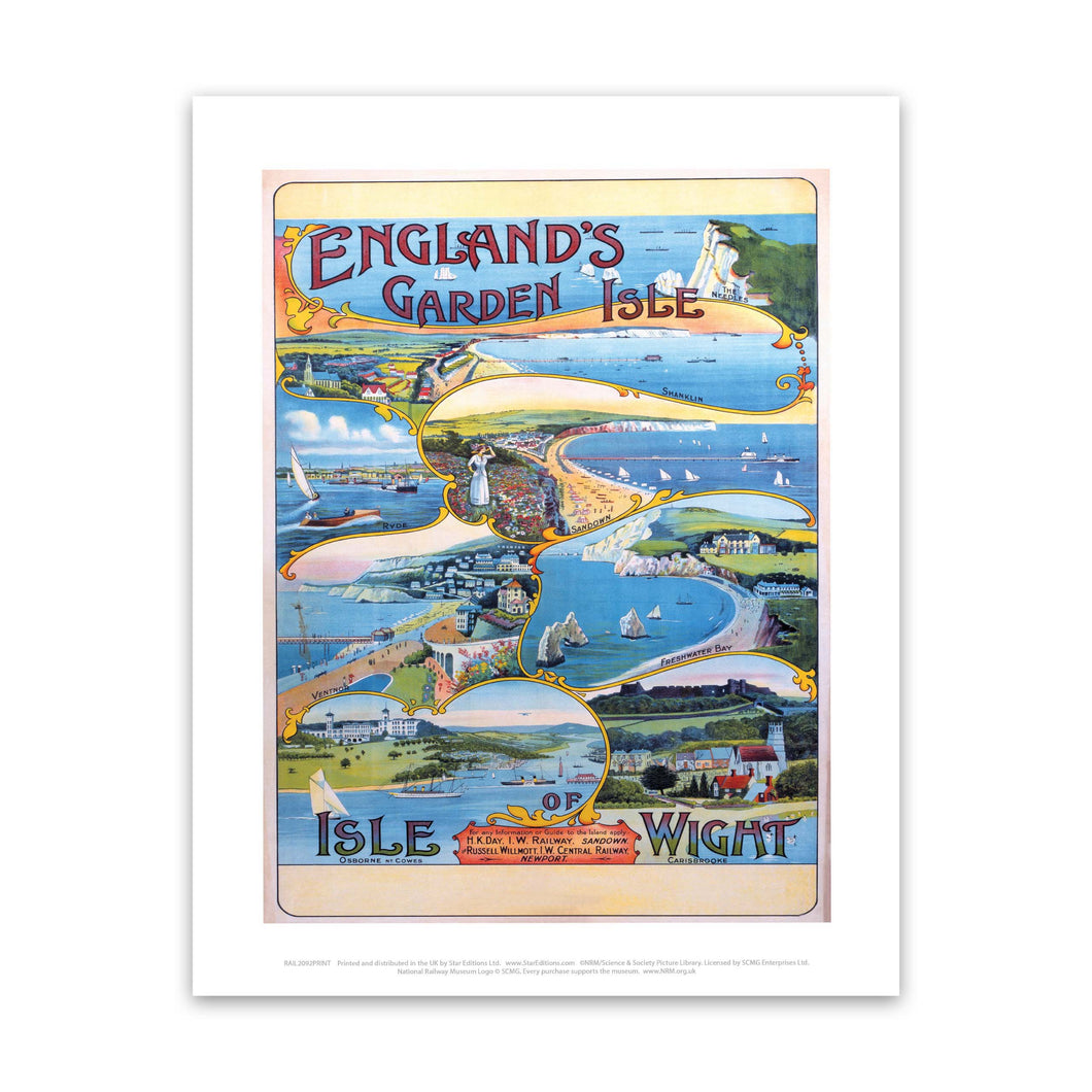 Isle of Wight - England's Garden Isle Art Print