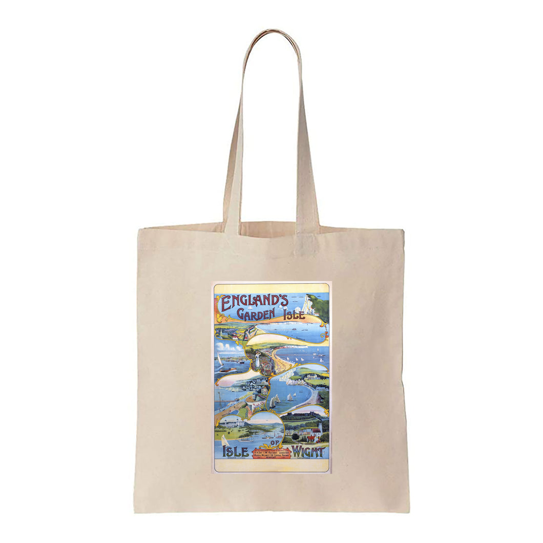 Isle of Wight - England's Garden Isle - Canvas Tote Bag