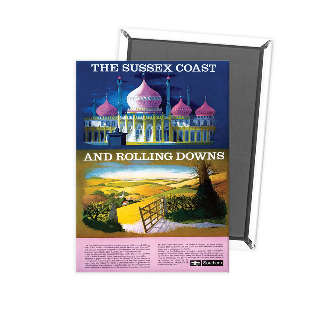 The Sussex Coast and Rolling Downs - Brighton Fridge Magnet