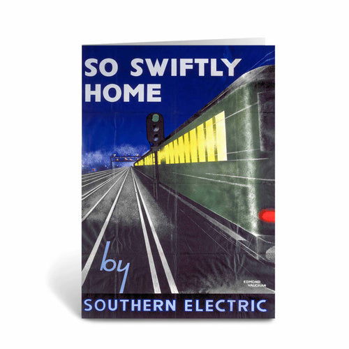 So Swiftly Home Southern Electric Greeting Card