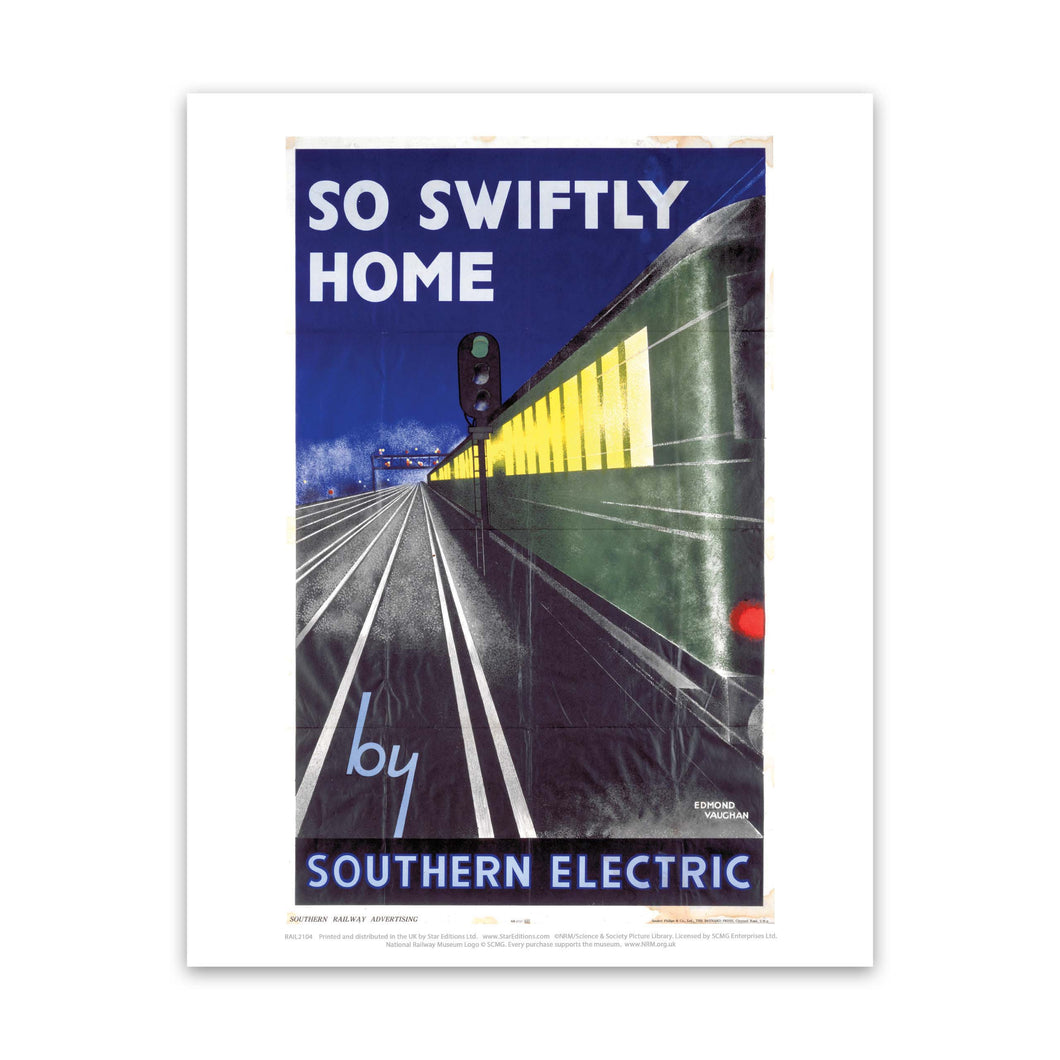 So Swiftly Home Southern Electric Art Print