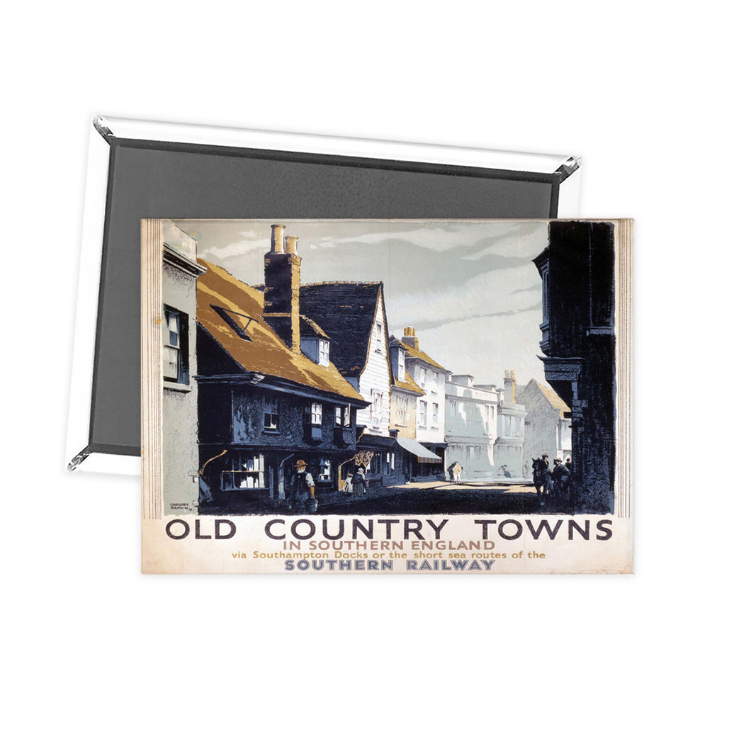 Old County Towns Southern Railway Fridge Magnet