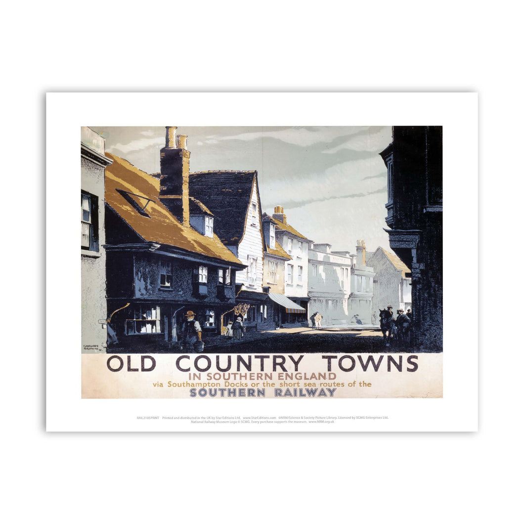 Old County Towns in Southern England Art Print