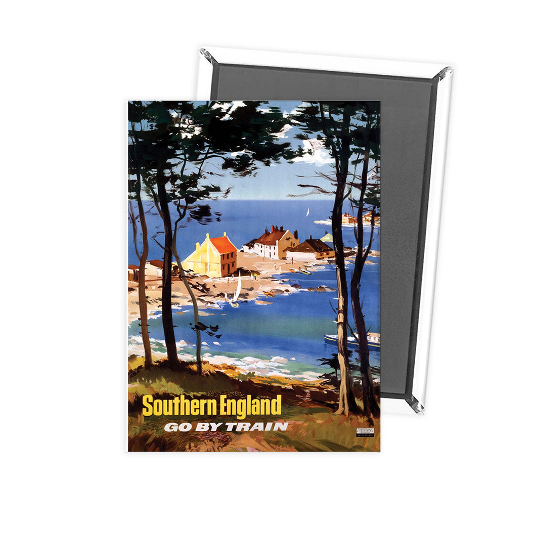 Southern England Go By Train Fridge Magnet