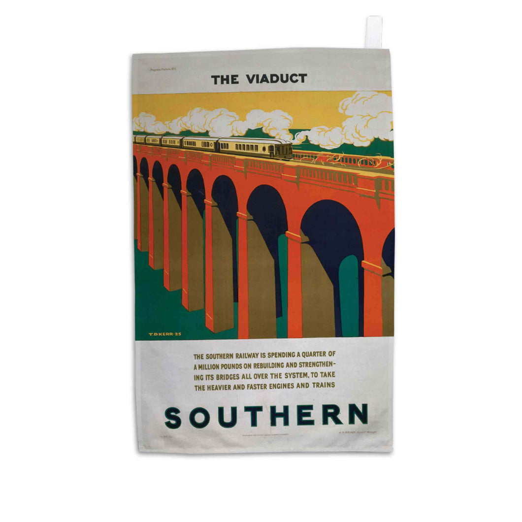 The Viaduct - Southern Railway - Tea Towel