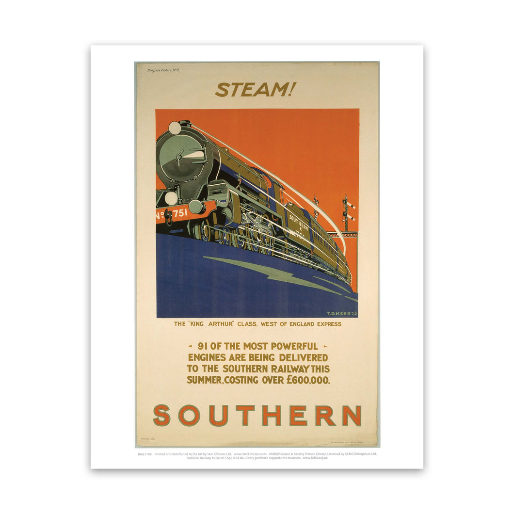 Steam! Southern Railway Art Print