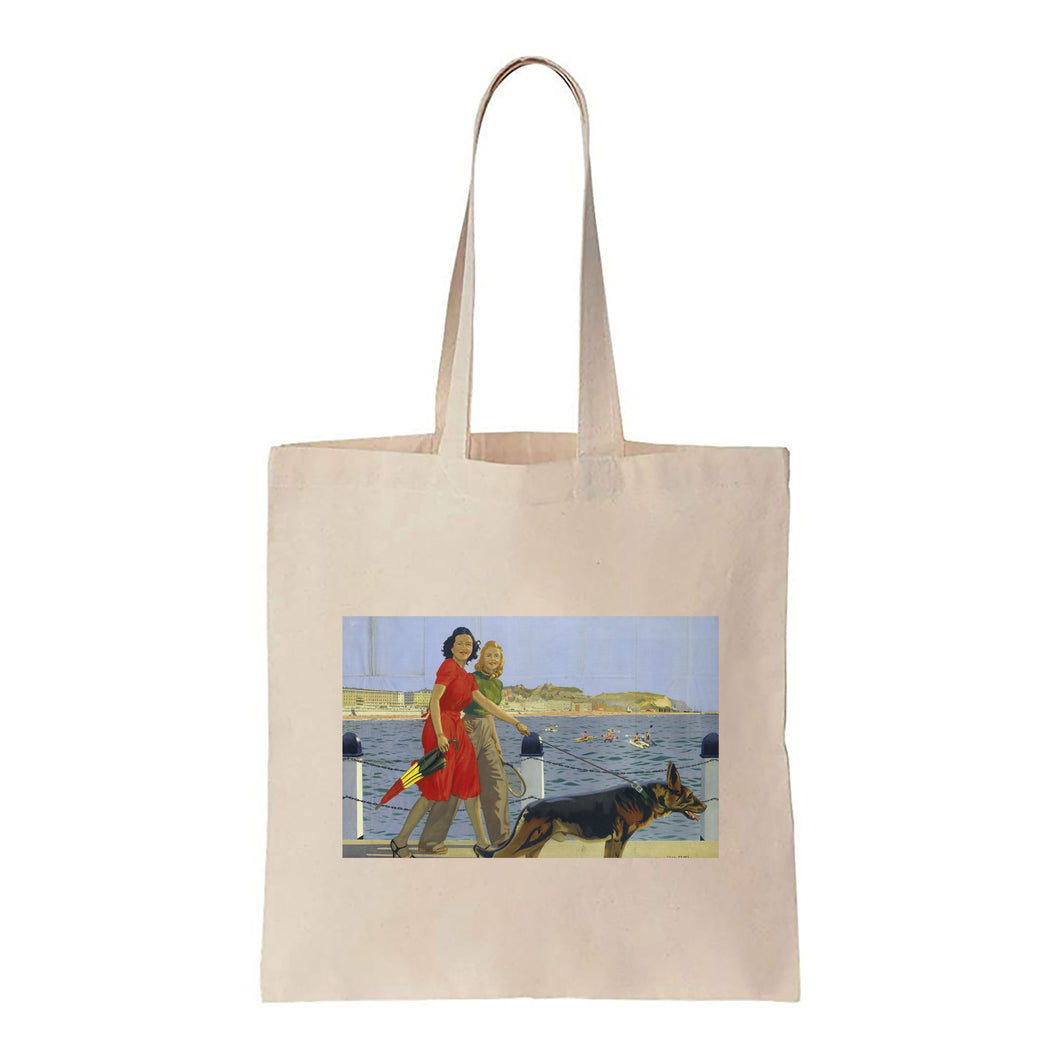 Belgium - Walk by the Sea - Canvas Tote Bag