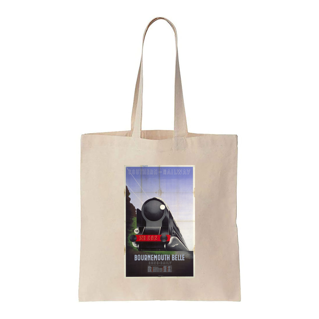 Bournemouth Belle - Southern Railway - Canvas Tote Bag