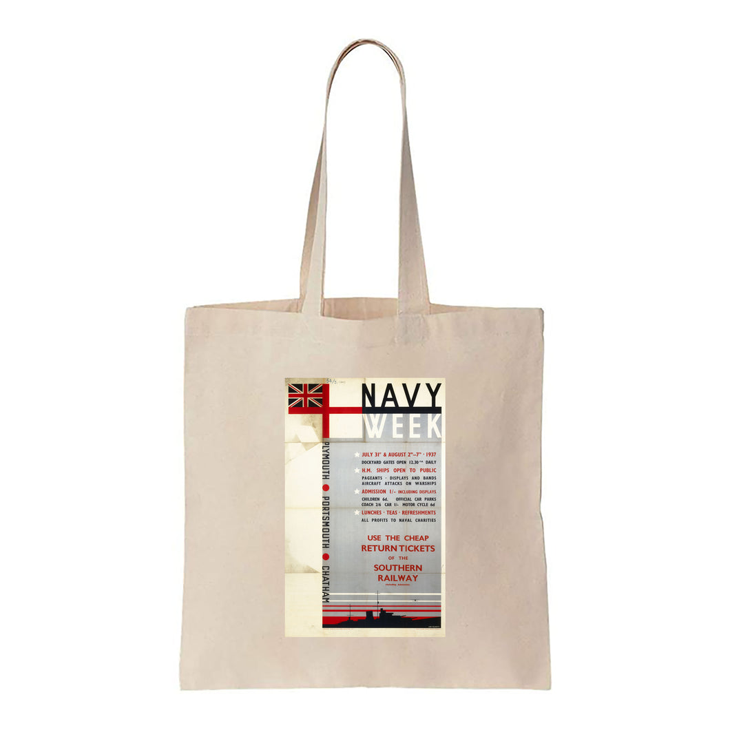 Navy Week - Plymouth, Portsmouth, Chatham - Canvas Tote Bag