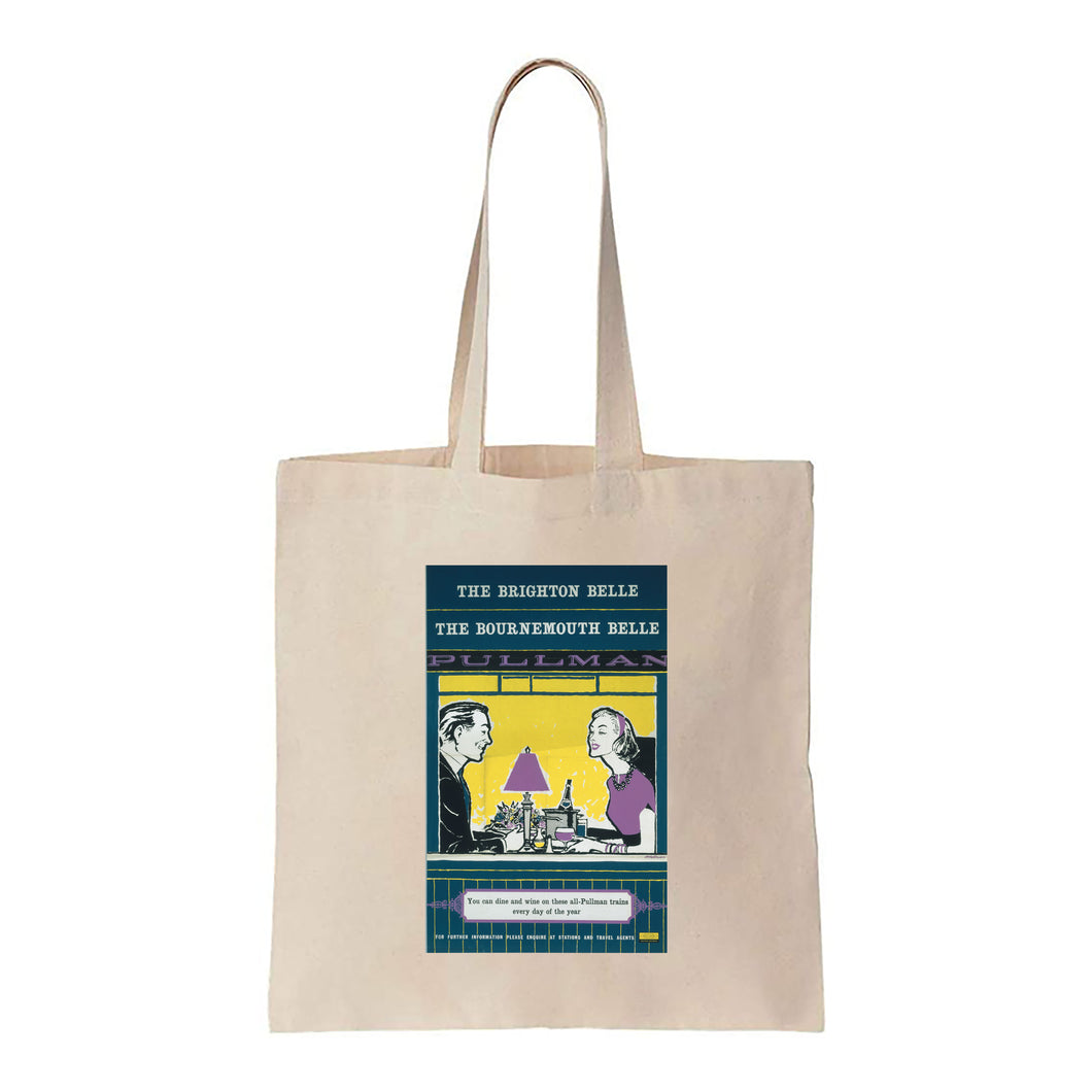 The Brighton Belle, Bournemouth Belle Pullman - Canvas Tote Bag