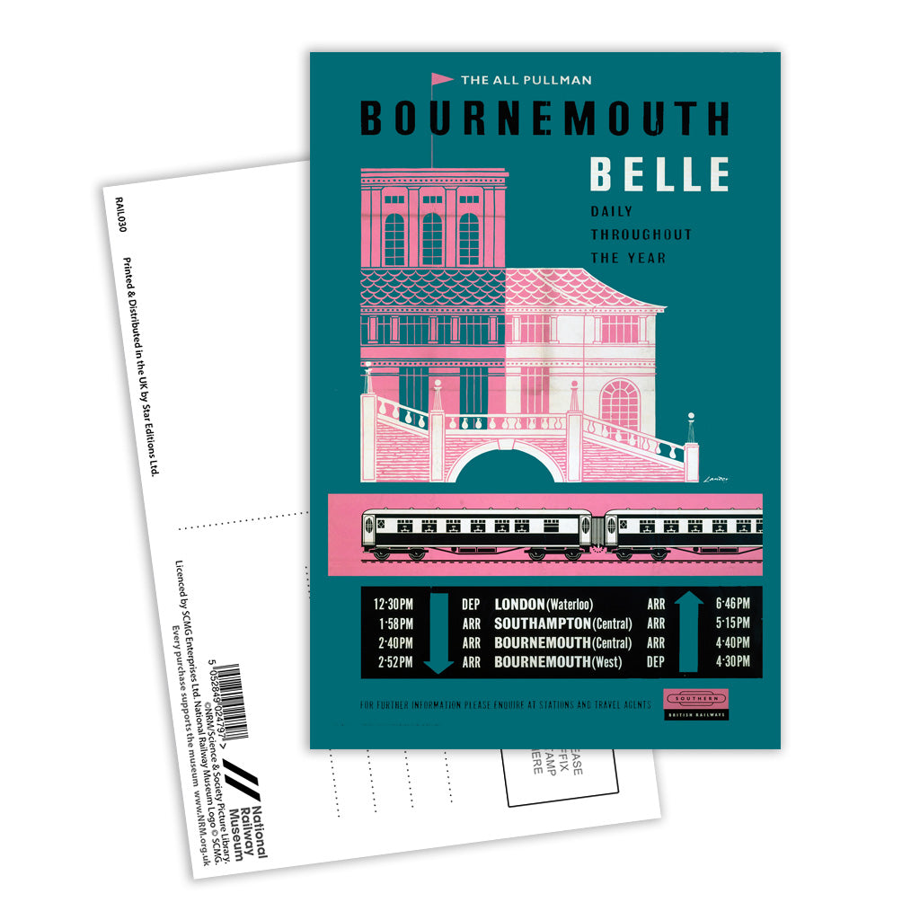 Bournemouth Belle All Pullman Postcard Pack of 8