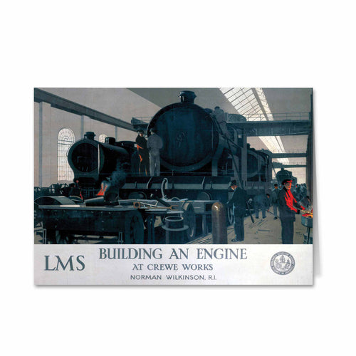 Building an Engine at Crewe Works Greeting Card