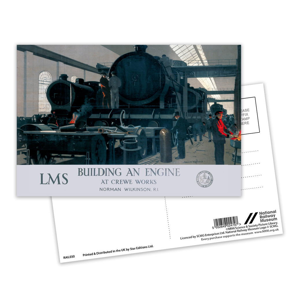 Building an Engine at Crewe Works Postcard Pack of 8