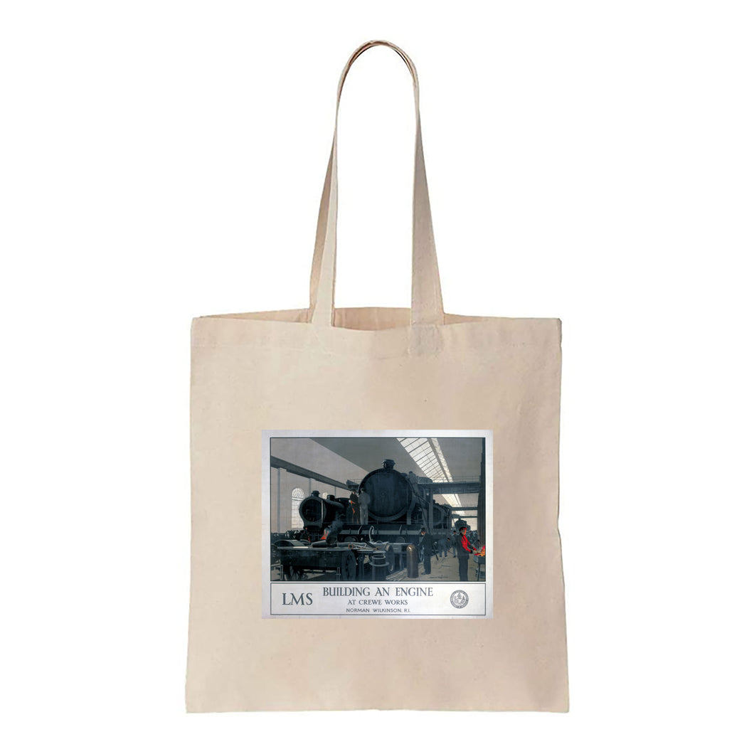 Building an Engine at Crewe Works - Canvas Tote Bag