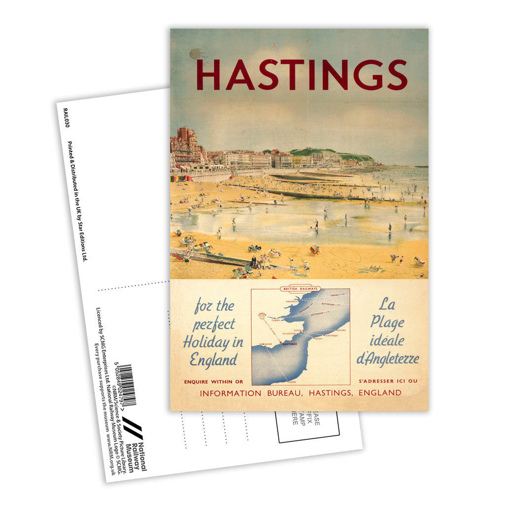 Hastings - Perfect Holiday in England Postcard Pack of 8