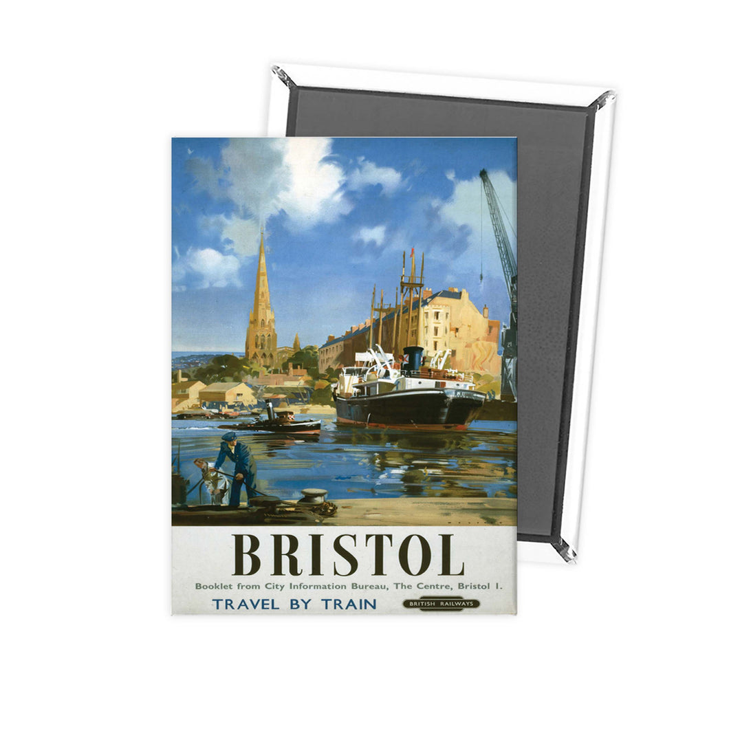 Bristol Boat and Crane Fridge Magnet