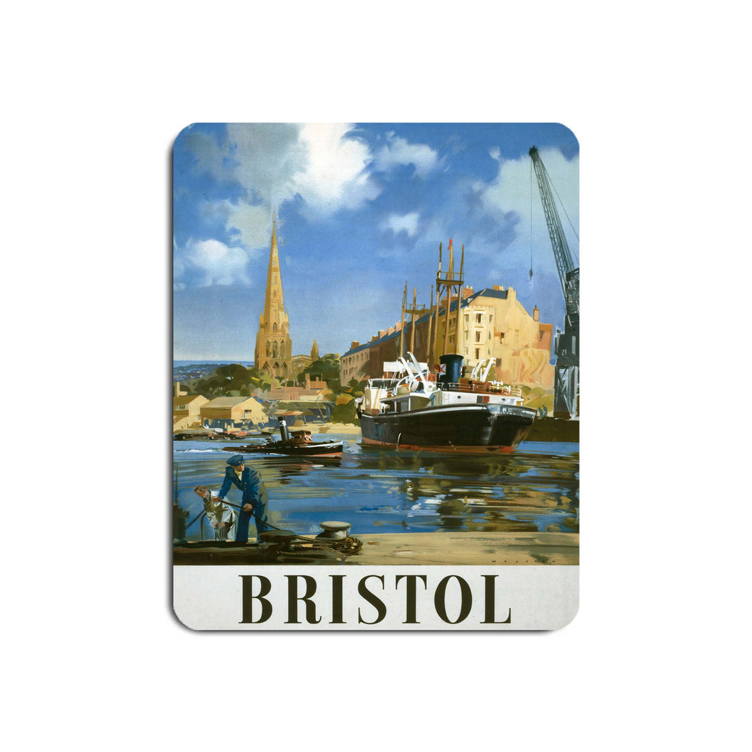 Bristol Boat and Crane - Mouse Mat