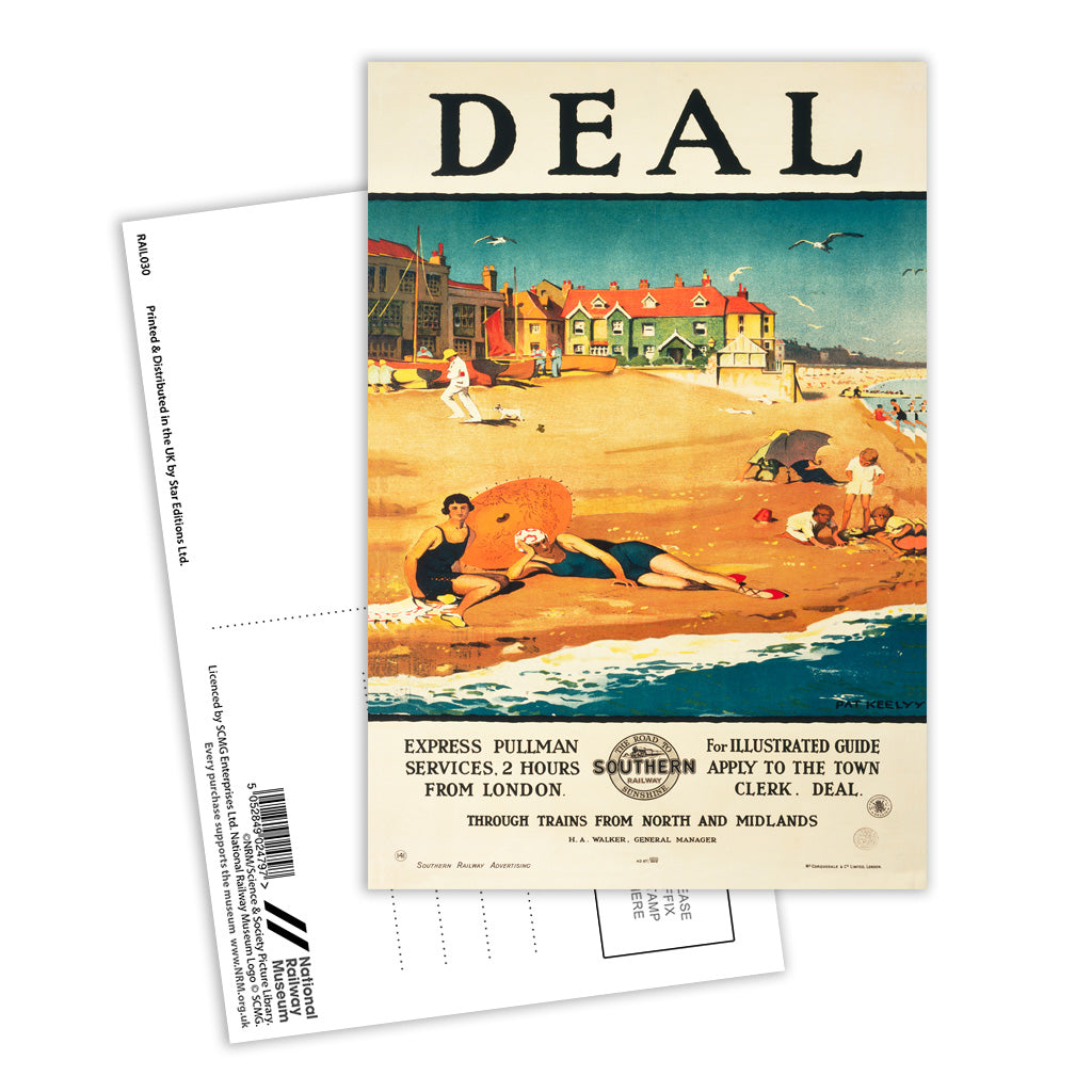 Deal by the Beach Postcard Pack of 8
