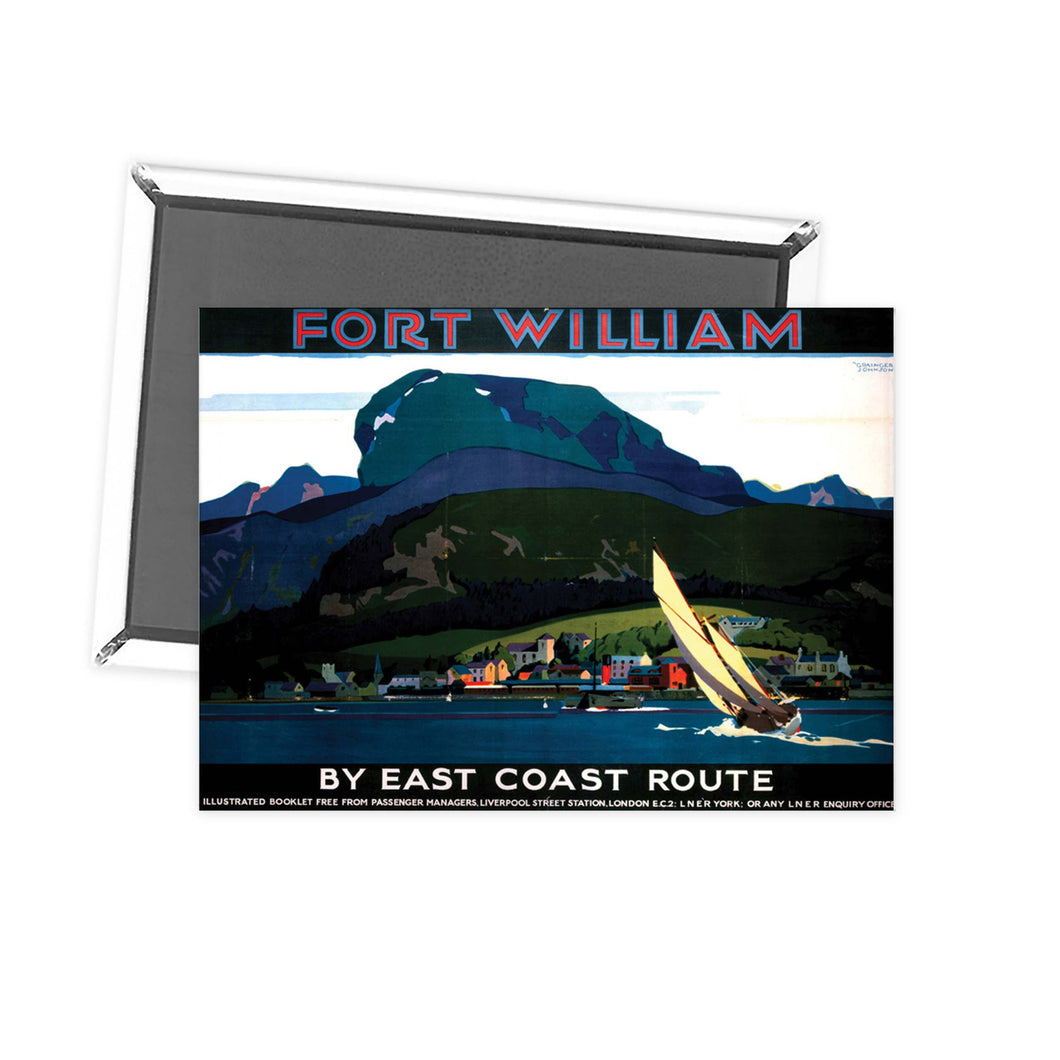 Fort William by East Coast Fridge Magnet