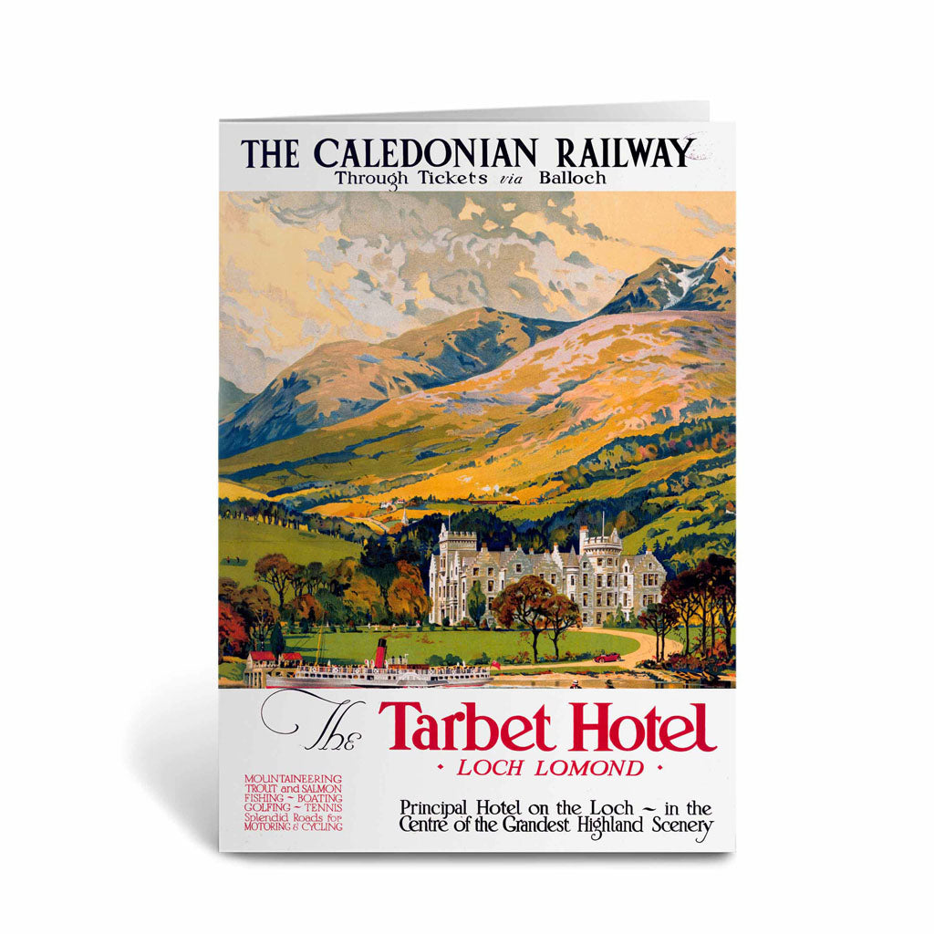 Caledonian Railway Tarbet Hotel Greeting Card