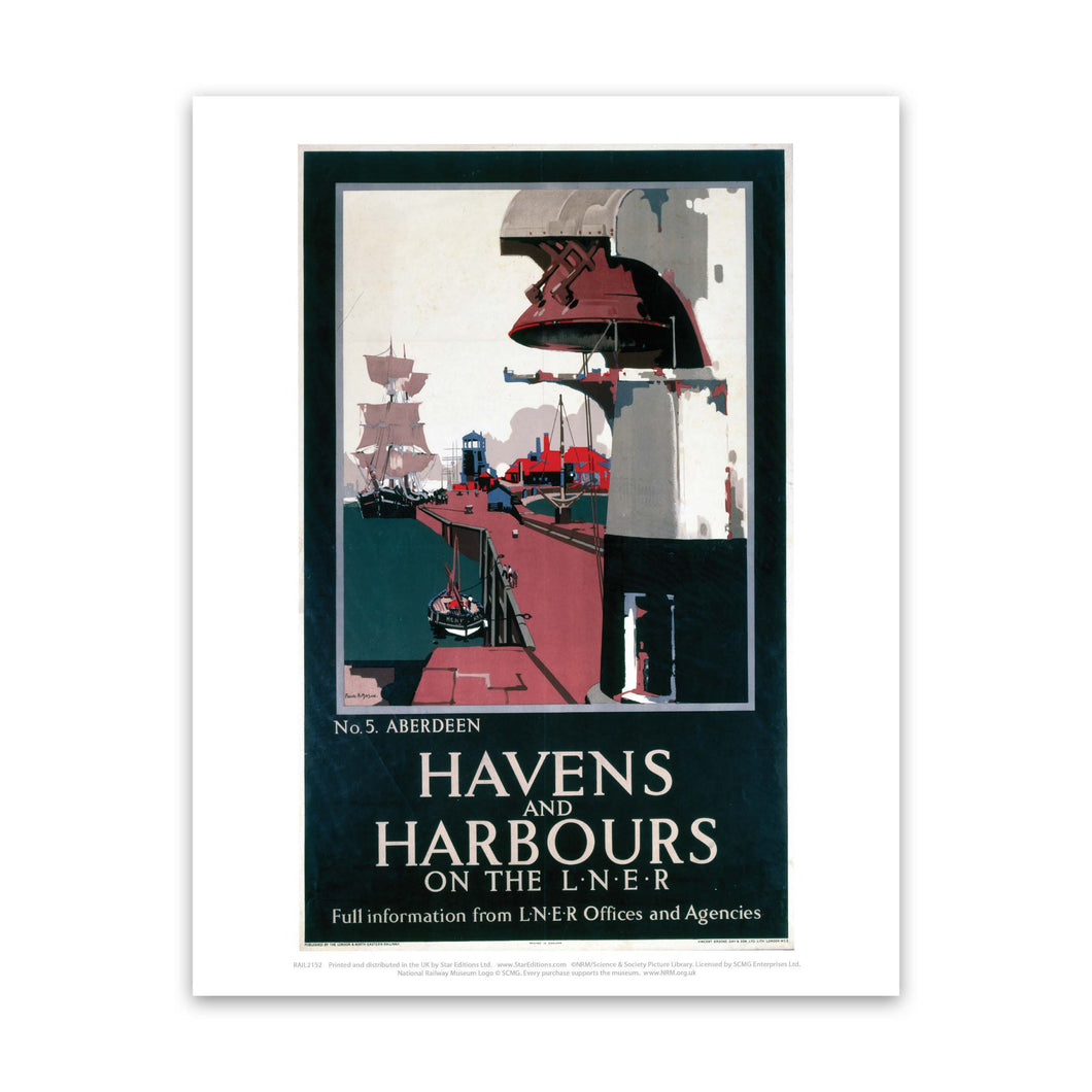 Havens and Harbours Aberdeen Art Print