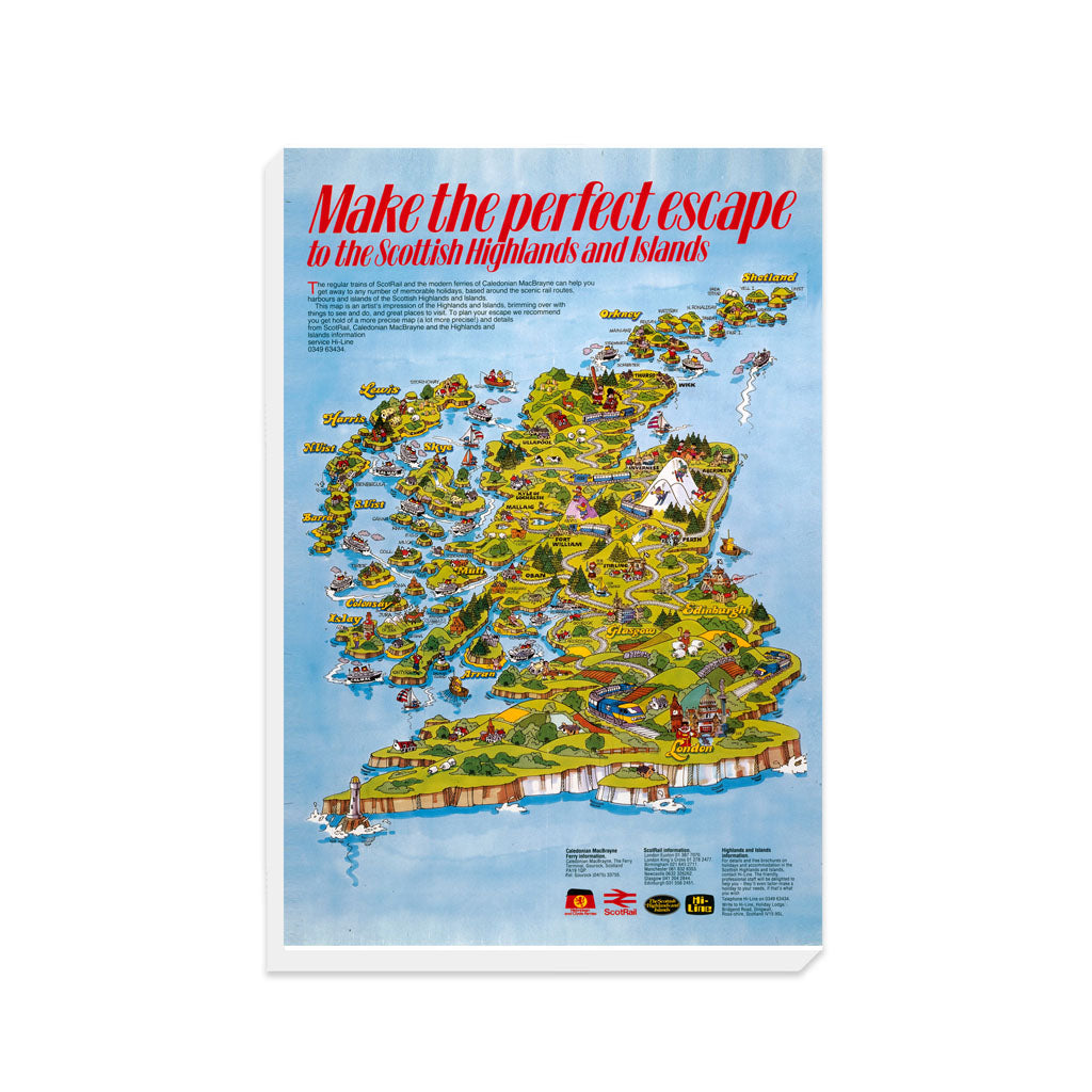 Make the perfect escape Scotland - Canvas