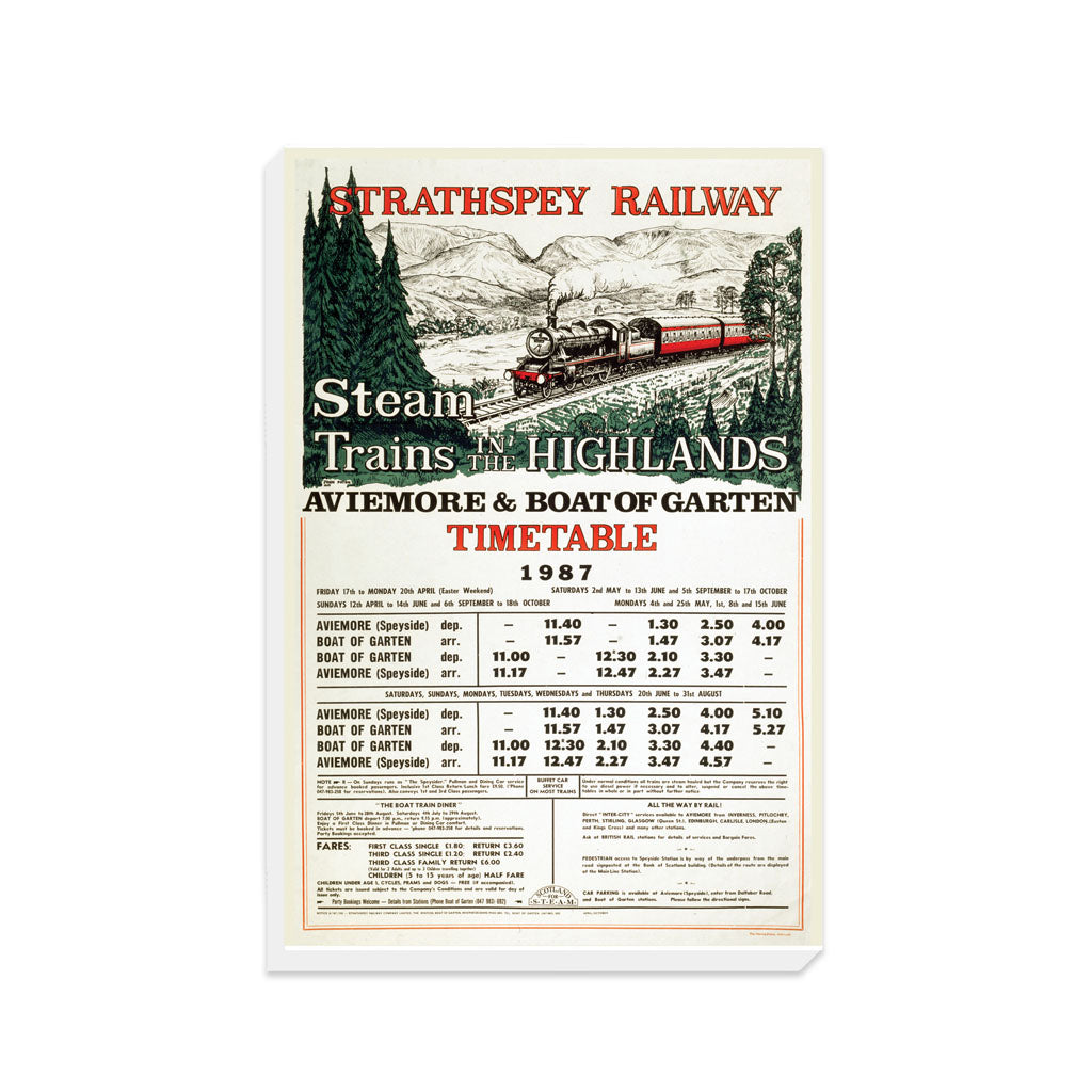 Strathspey Railway - Aviemore and Boat of Garten - Canvas