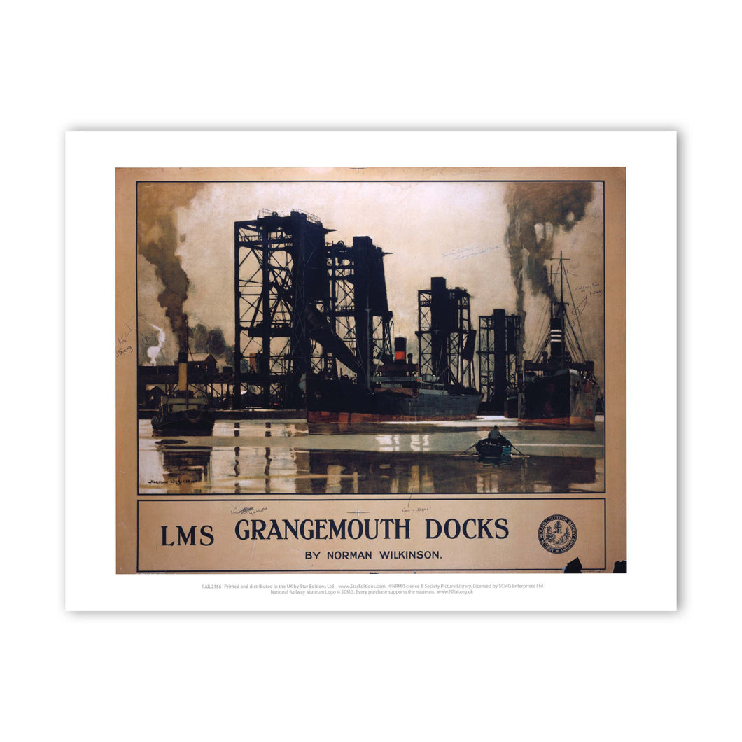 Grangemouth Docks LMS Art Print