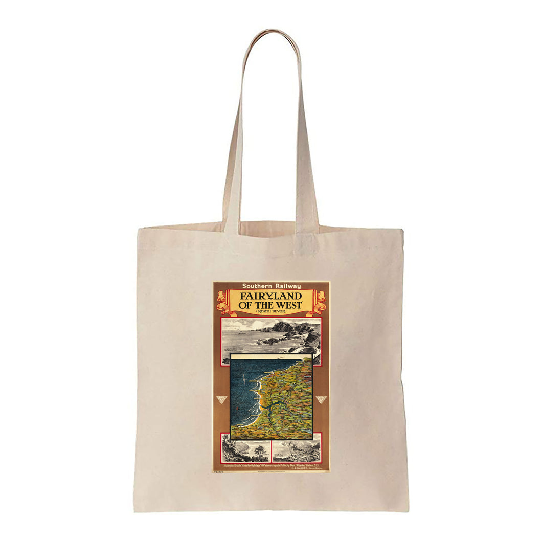 North Devon Fairyland of the West - Canvas Tote Bag