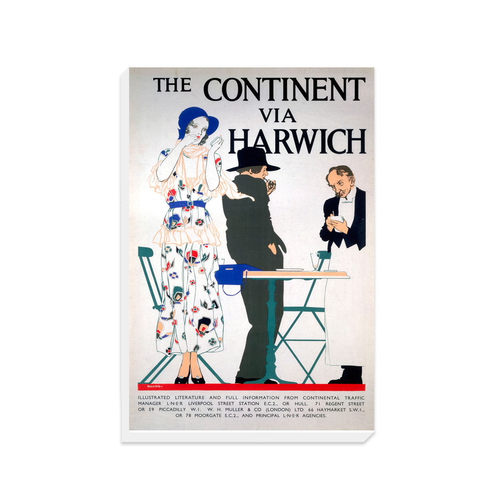 The Continent Via Harwich - Canvas