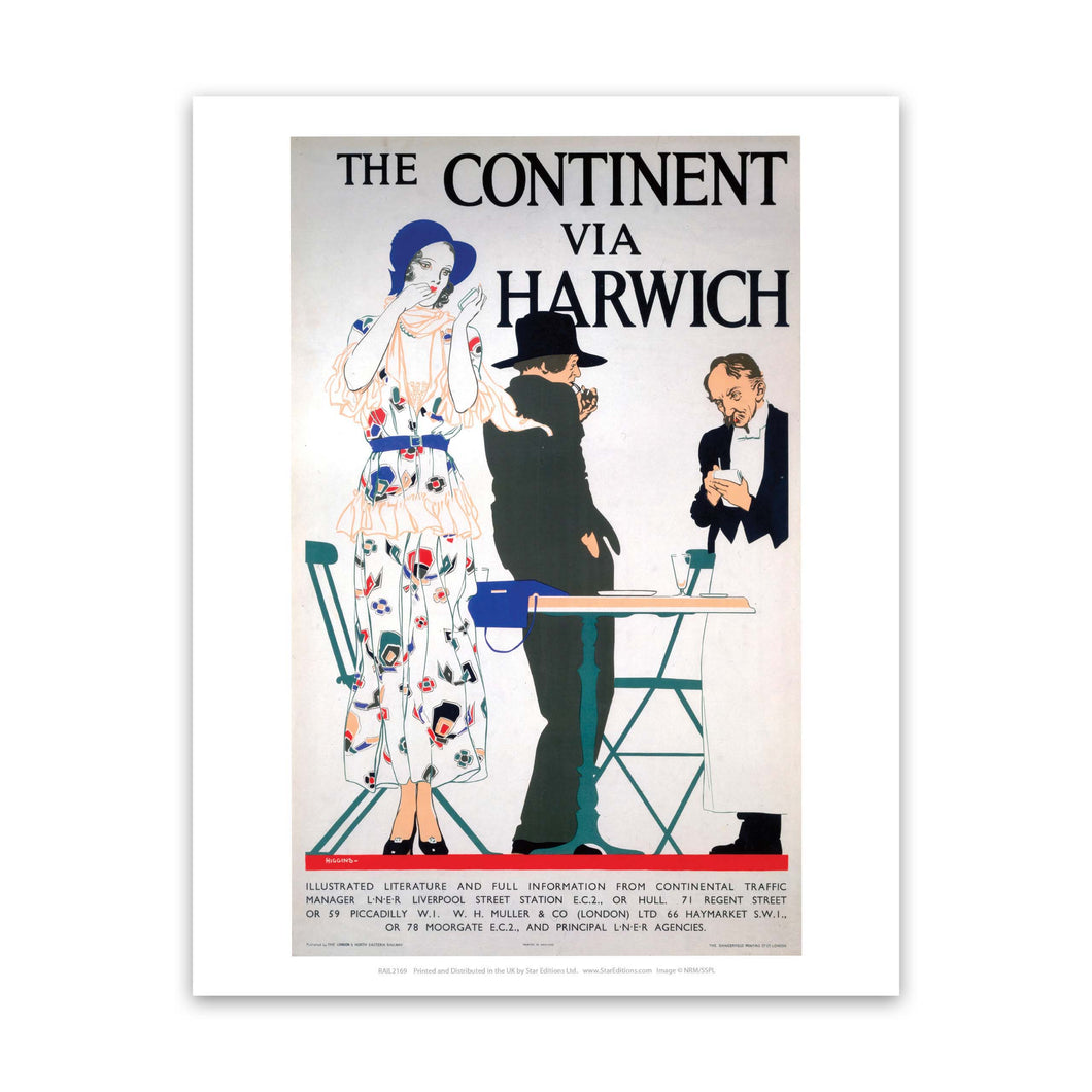 The Continent Via Harwich Art Print