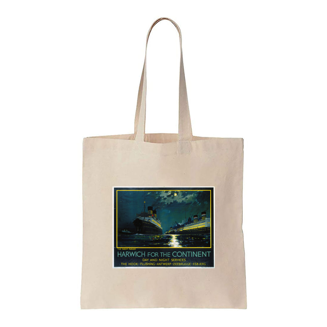 Harwich for the Continent - The Night Parade - Canvas Tote Bag