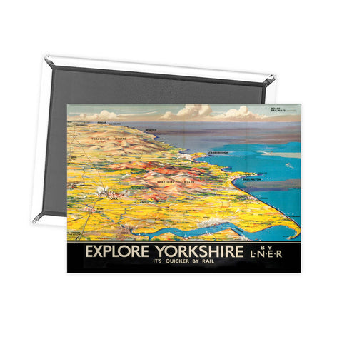 Explore Yorkshire by LNER Fridge Magnet