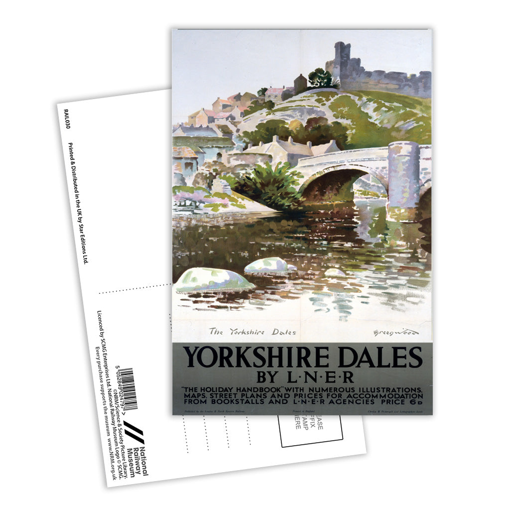Yorkshire Dales by LNER Postcard Pack of 8