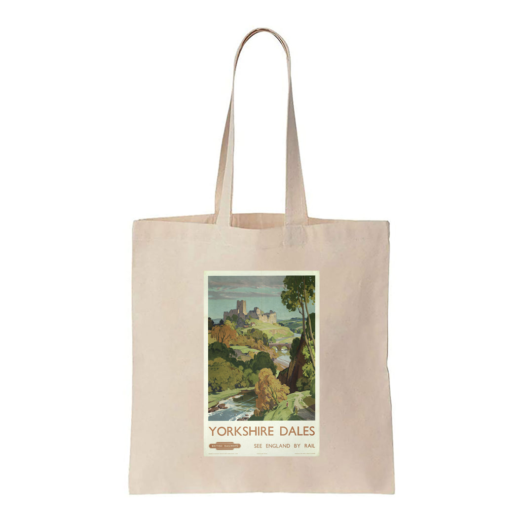 Yorkshire Dales see England by Rail - Canvas Tote Bag