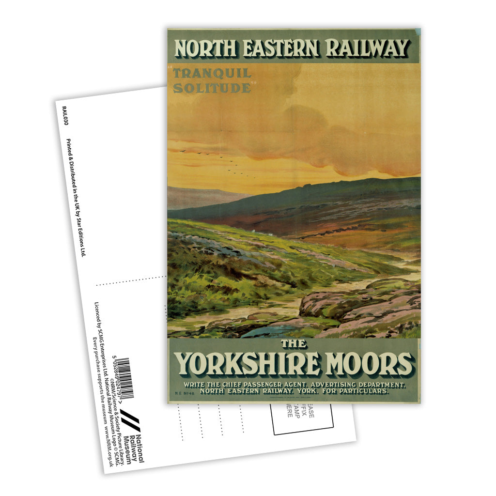 The Yorkshire Moors - Tranquil Solitude Postcard Pack of 8