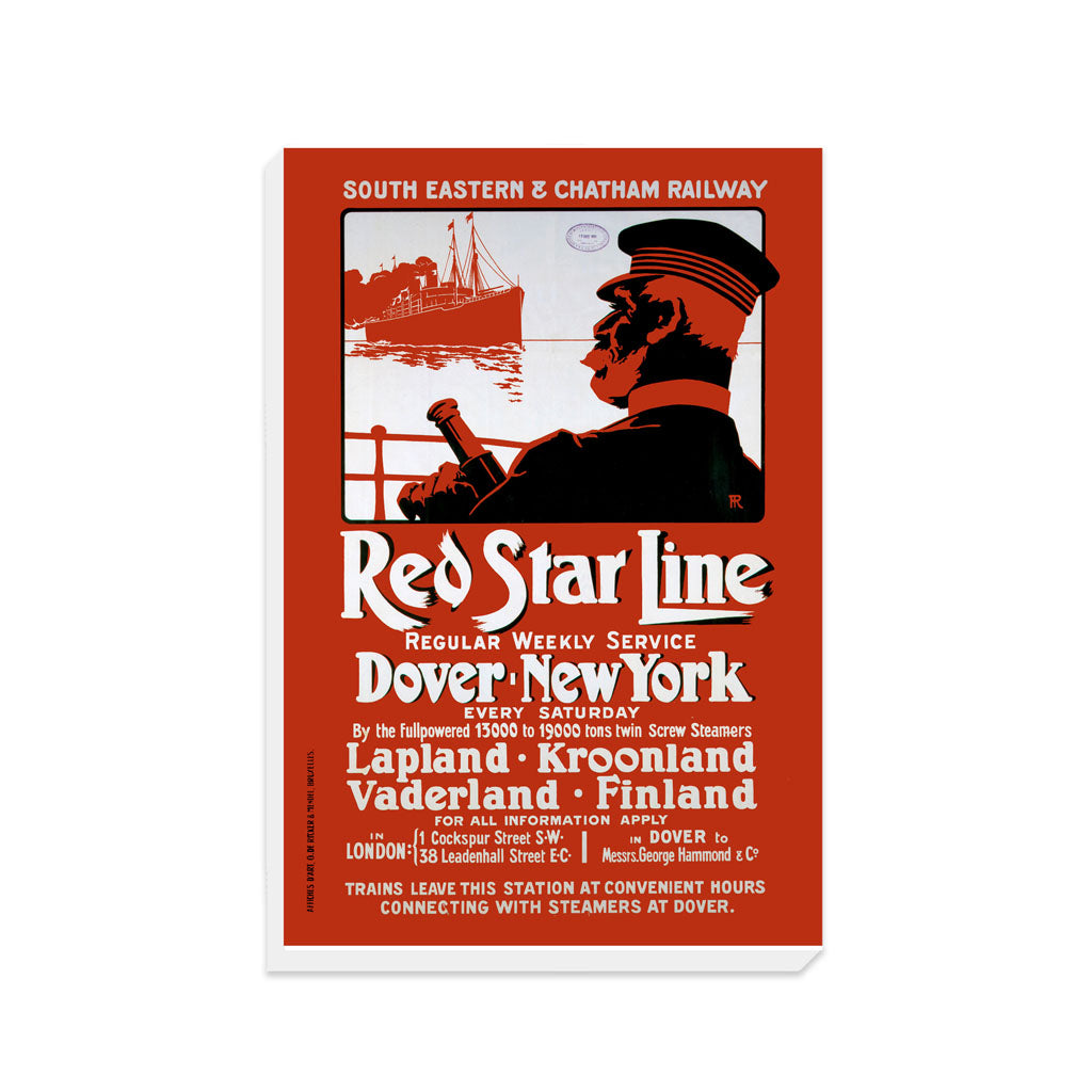 Red Star Line, Dover - New York - Canvas