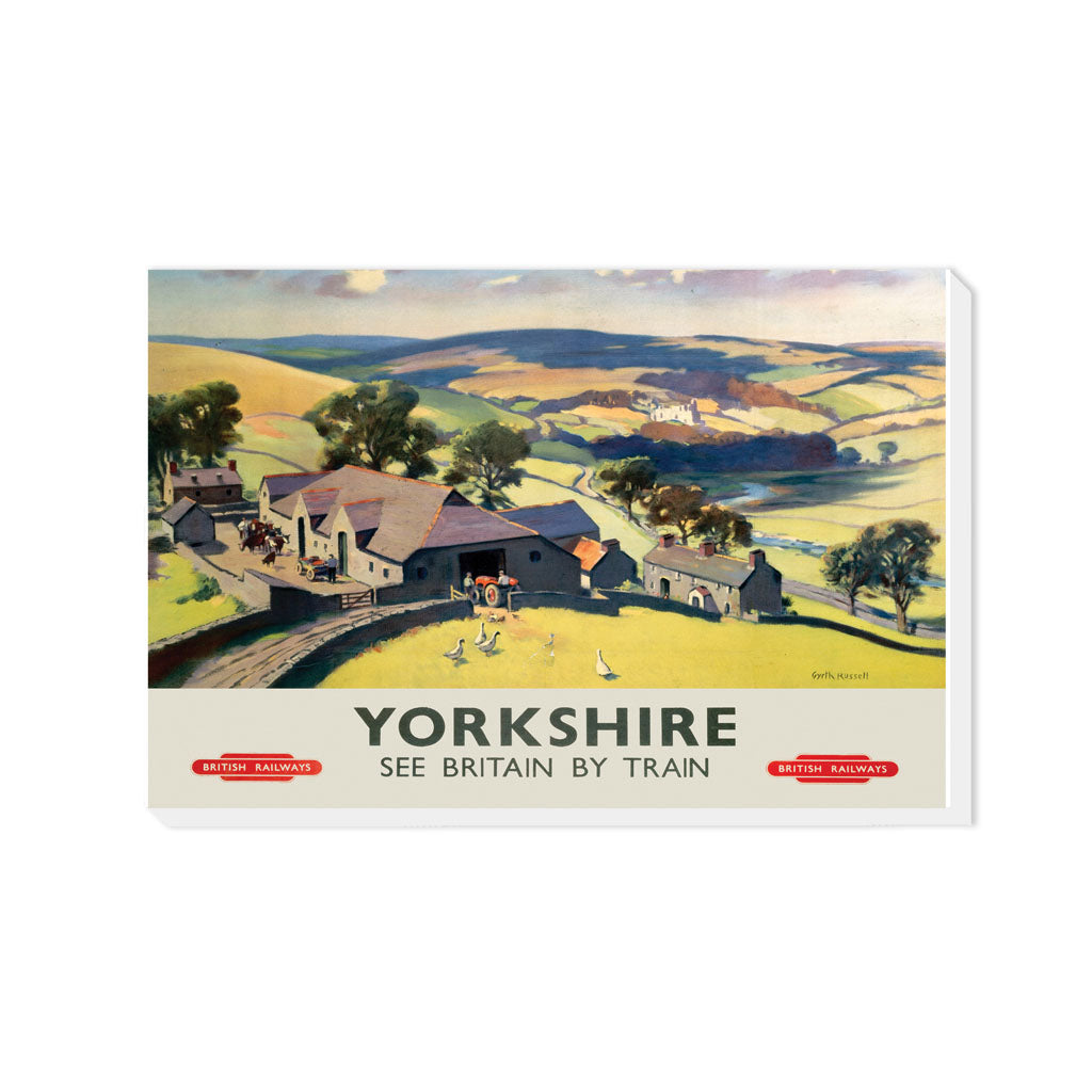 Yorkshire See Britain by Train - Canvas