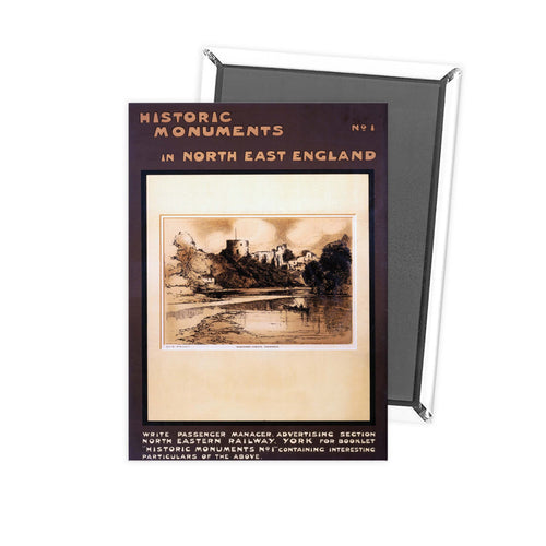 Historic Monuments in North East -Barnard Castle Fridge Magnet
