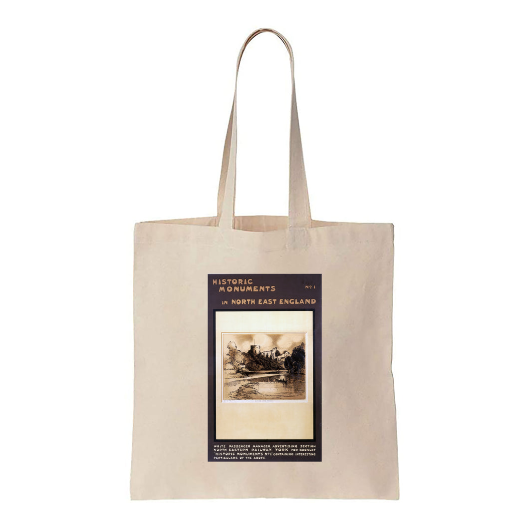 Historic Monuments in North East No 1 Barnard Castle - Canvas Tote Bag